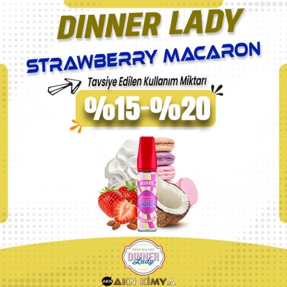 Dinner Lady Strawberyr Macaron Mix Aroma