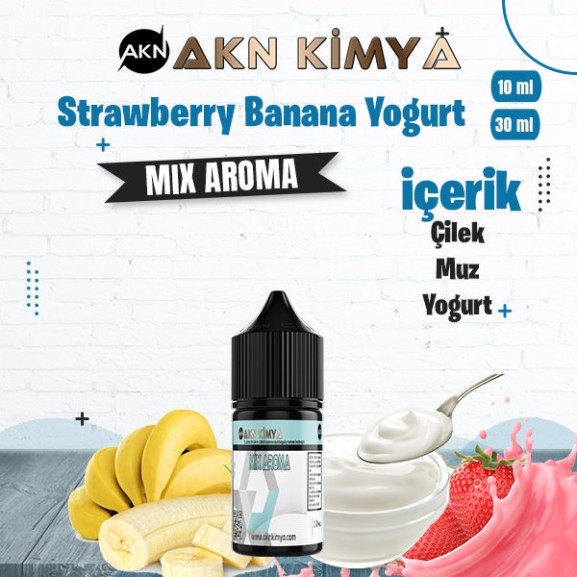Strawberry Banana Yoğurt Mix Aroma