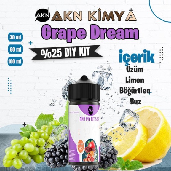 %25 Grape Dream Yüksek Aroma Dıy-Kit
