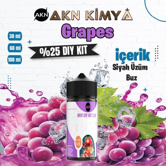 %25  Grapes Yüksek Aroma Dıy-Kit