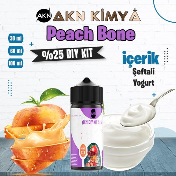 %25 Peach Bone Yüksek Aroma Dıy-Kit