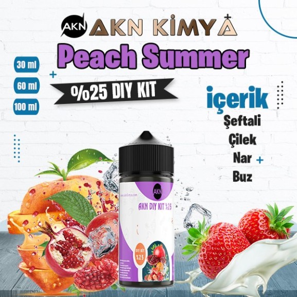 %25  Peach Summer Yüksek Aroma Dıy-Kit