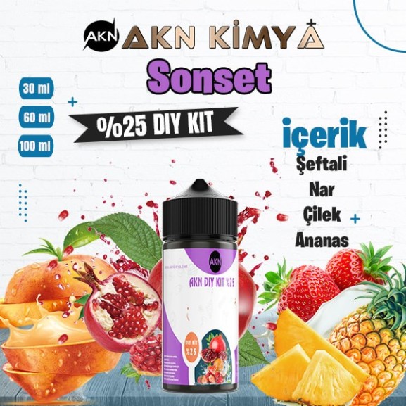 %25 Sonset Yüksek Aroma Dıy-Kit