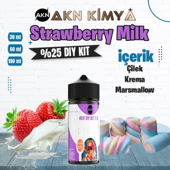 %25 Strawberry Milk Yüksek Aroma Dıy-Kit
