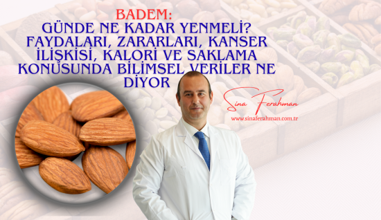 Badem: Günde Ne Kadar Yenmeli? Faydaları, Zararları, Kanser İlişkisi, Kalori ve Saklama Bilimsel Veriler Ne Diyor